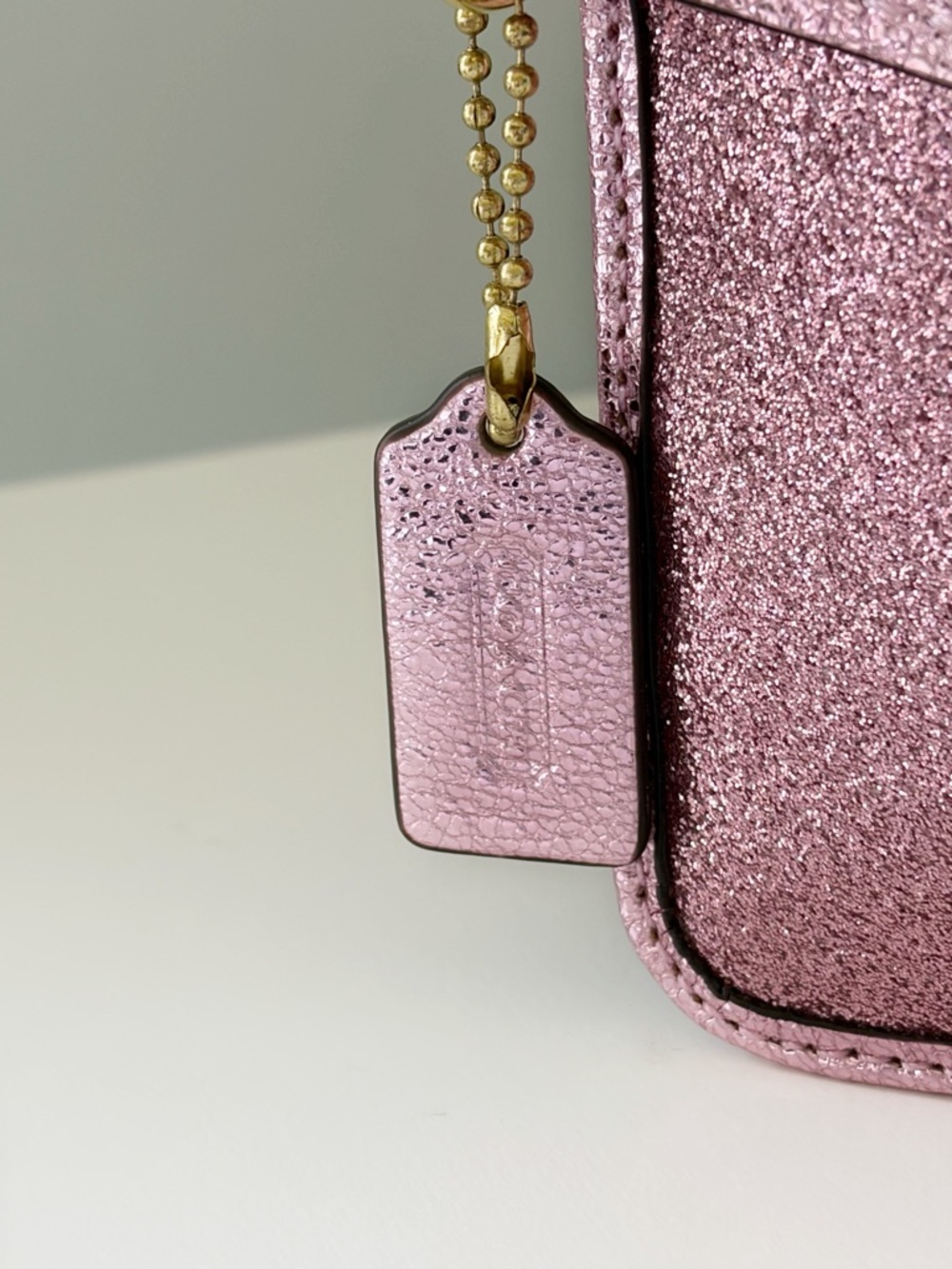 Coach Pink Glitter Wristlet - Picture 9 of 14